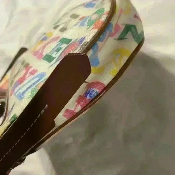 Dooney & Bourke Shoulder Bag w/ Rainbow Zipper - Picture 5 of 11